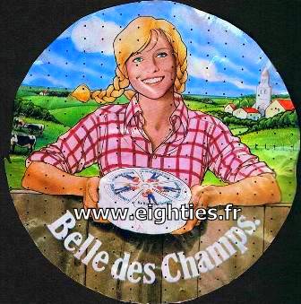 Belle des champs etiquette fromage annees 80 2